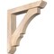 Ekena Millwork Balboa Slat Smooth Bracket w/ Offset Brace, Douglas Fir, 5 1/2"W x 30"D x 30"H BKT0604X30X30BOA06SDF - alternate 1